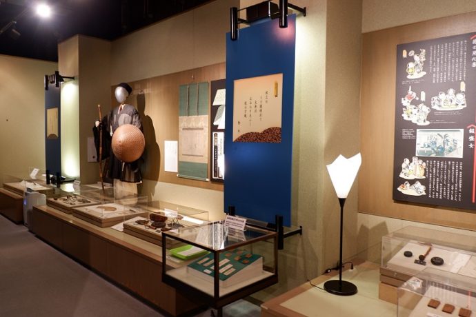 島田市博物館・常設展示室の旅人のコーナー