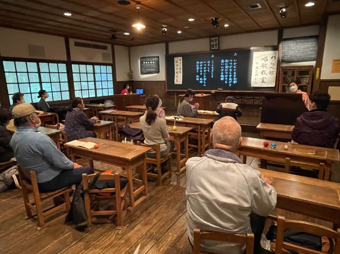 鳥取県にあるわらべ館の木造教室