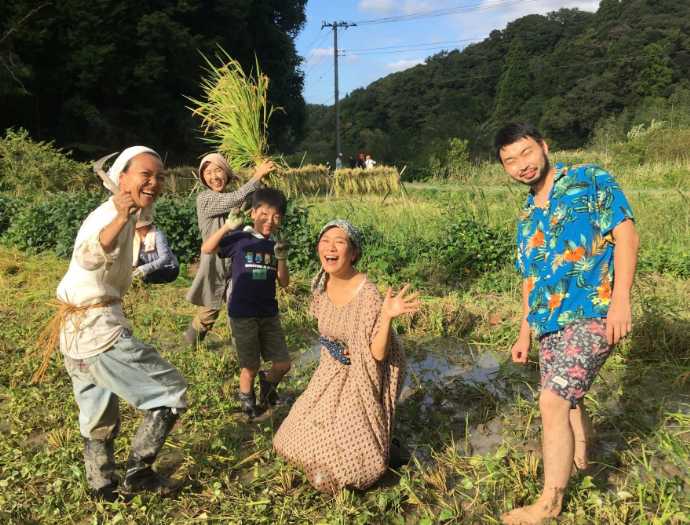 千葉県長南町で古代米づくりに参加した人たち