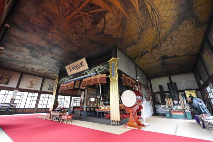 赤岩山光恩寺の本堂天井画