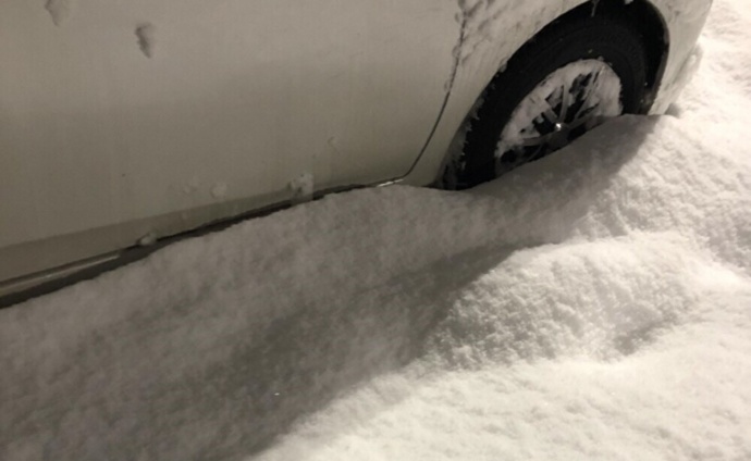 青森市での積雪の様子