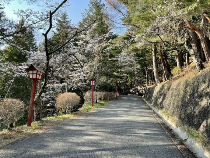 新倉富士浅間神社の坂道ルート