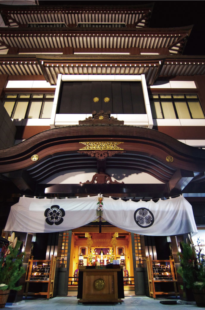 万松寺の正月の装飾