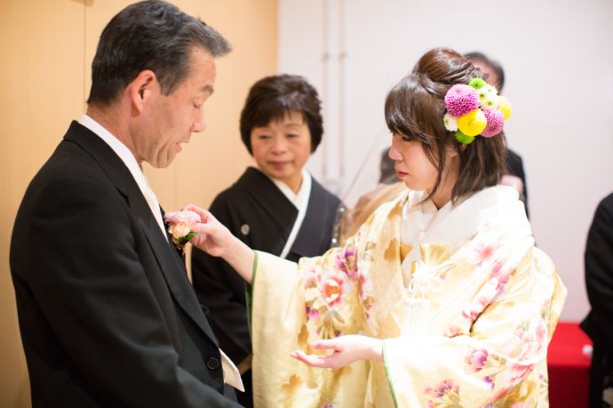 神奈川県横浜市で結婚式をプロデュースしているチアーズブライダルでの家族婚の様子