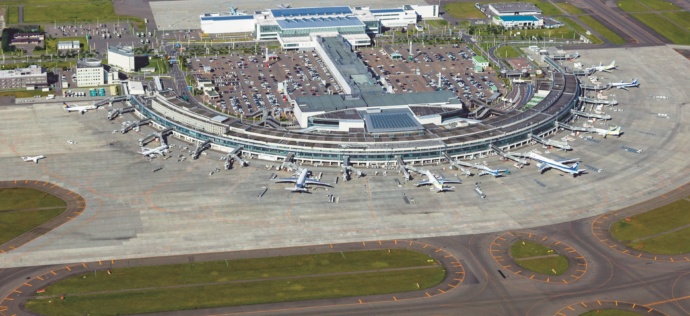 新千歳空港の航空写真