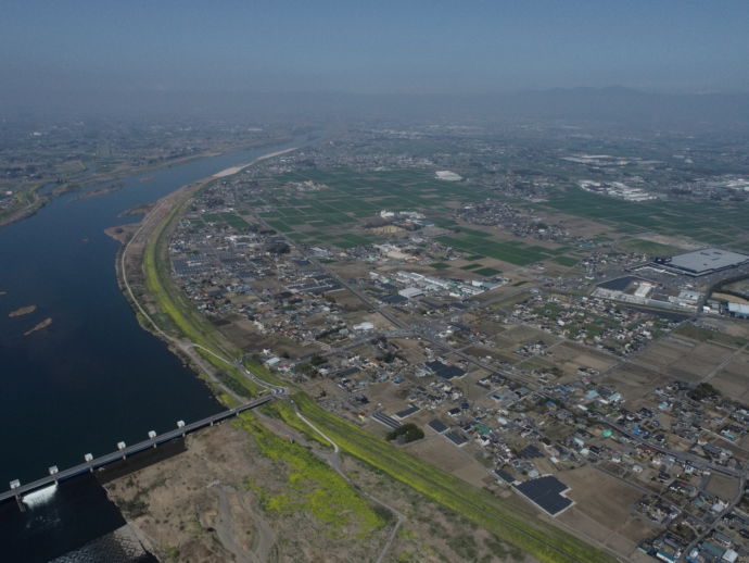 群馬県千代田町の航空写真