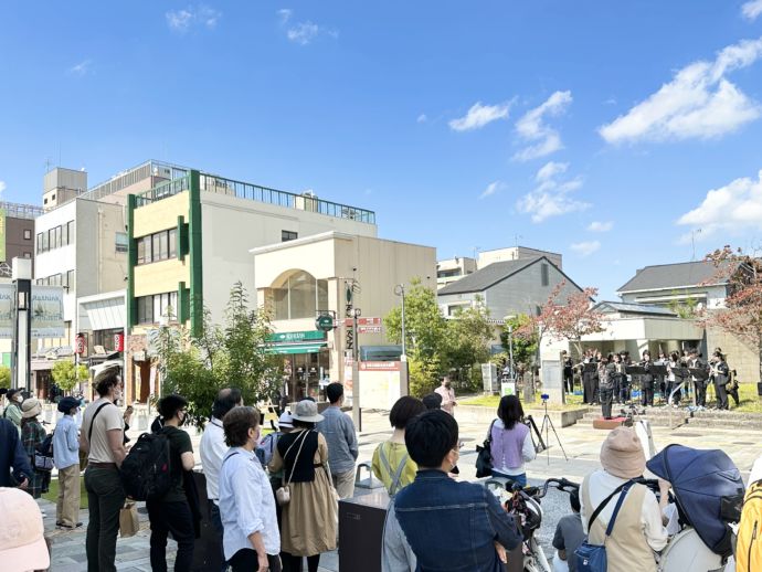 奈良市内で開かれた音楽イベントの様子