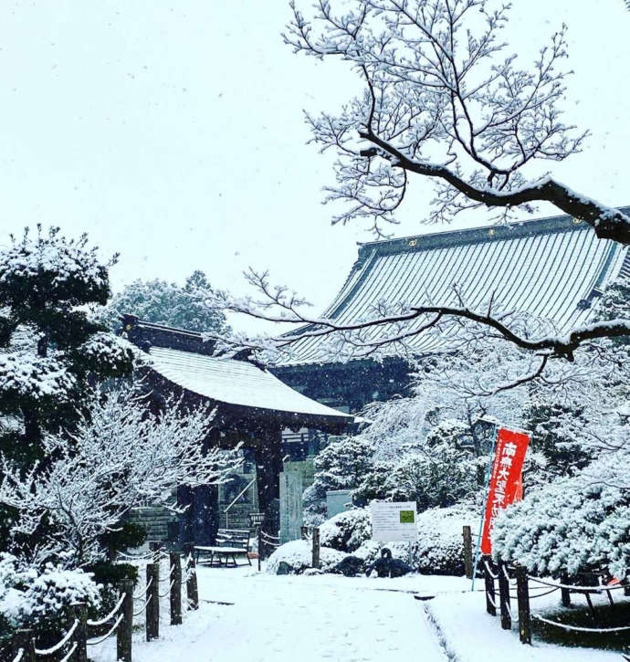 大聖寺の雪景色