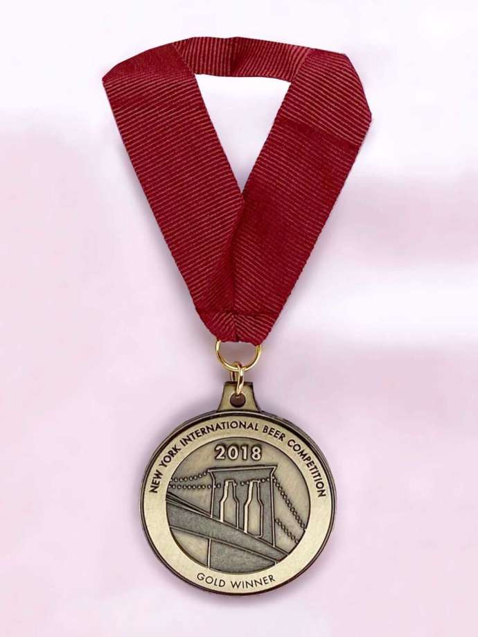「ニューヨーク国際ビアコンペティション」の金メダル