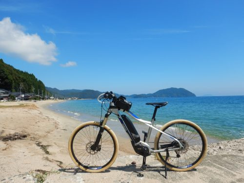 丹後海と星の見える丘公園でレンタルできるE-bike