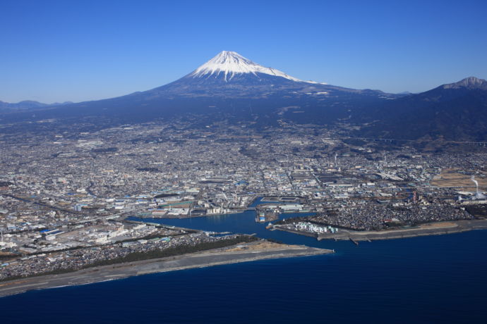 富士市の航空写真