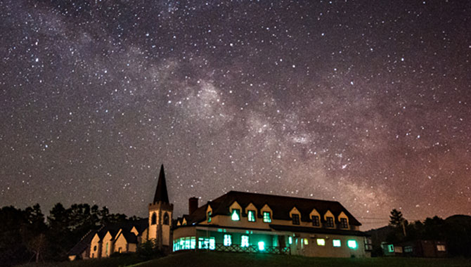 セント・マーガレット教会から見える一面の星空