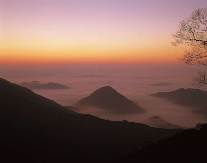福知山市にある「大江山」から見える雲海