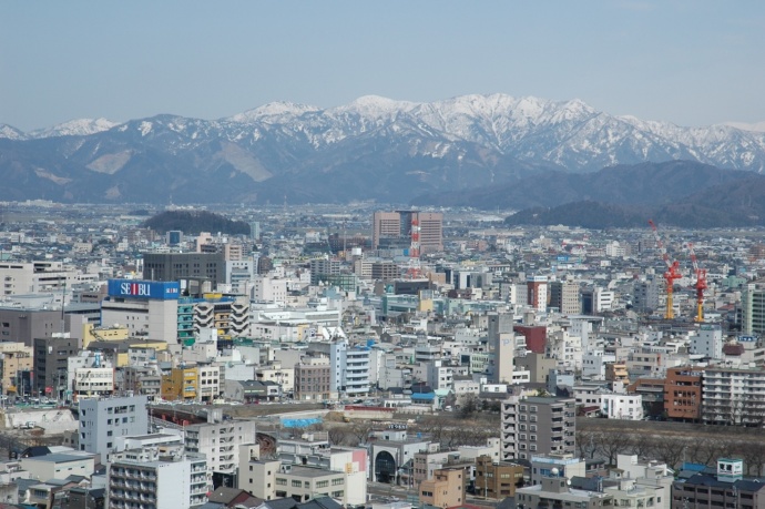 福井市街地の風景