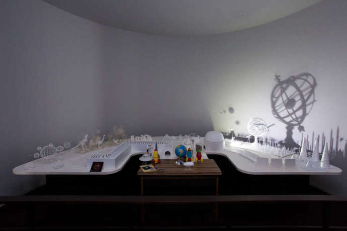 福井県福井市の「セーレンプラネット」にある天体と恐竜の展示