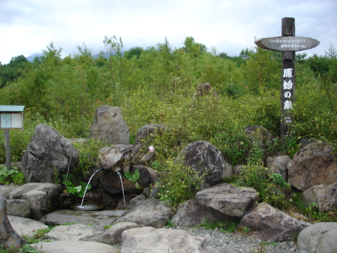 富良野市にある湧水「原始の泉」の写真