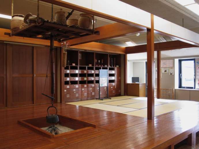 福島県立博物館の中にある体験学習室の様子