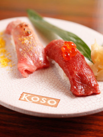 GINZA KOSOの肉寿司