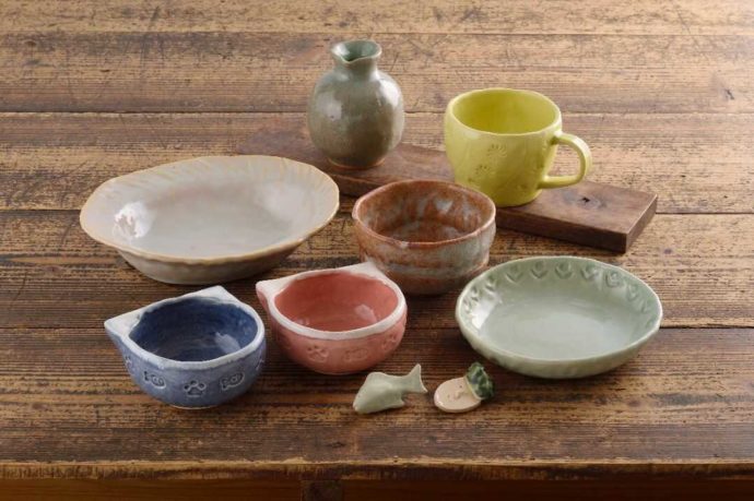 箱根クラフトハウス陶芸体験の作品例
