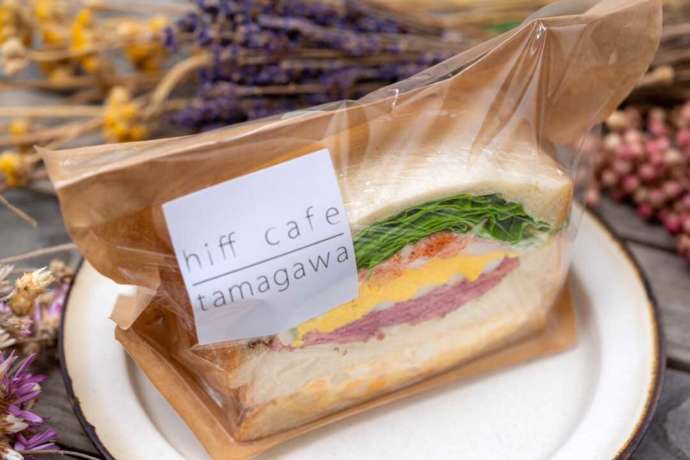 hiff cafe tamagawaのサンドイッチ単品の写真