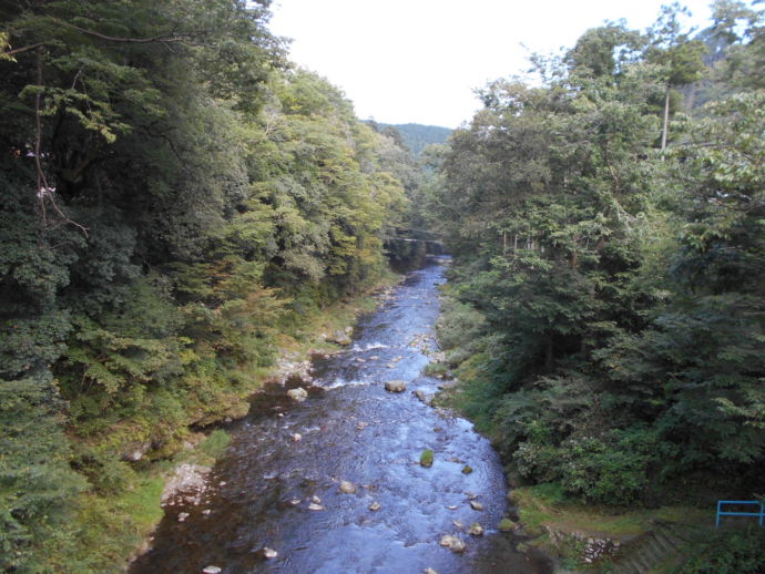 檜原村を流れる川