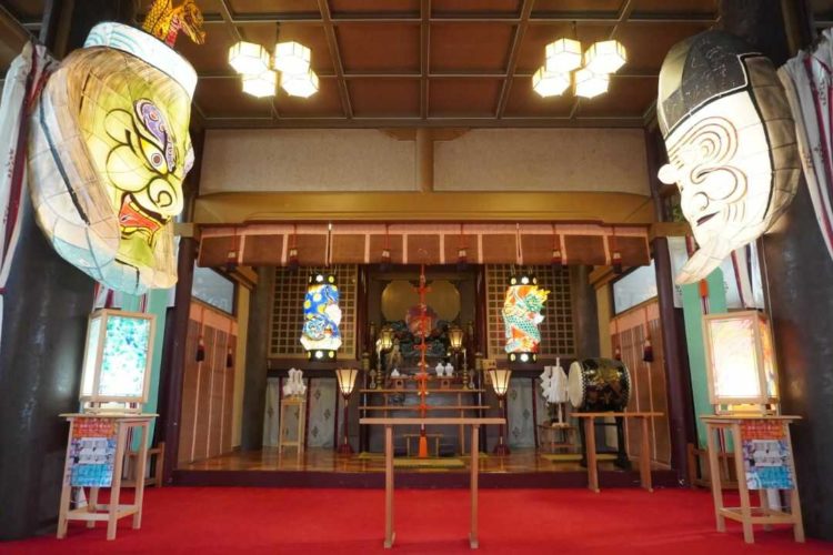 青森県青森市にある廣田神社の拝殿