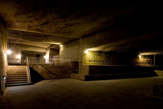 「大谷資料館」の地下採石場跡の展望台付近の様子（その3）