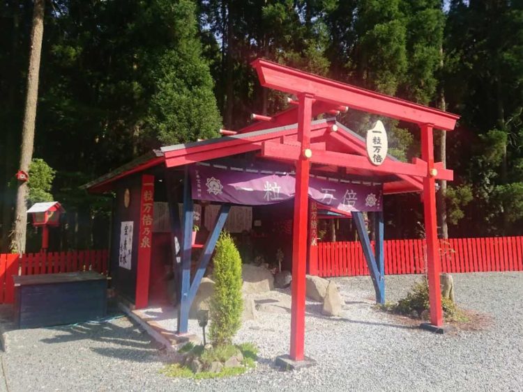 熊本県阿蘇郡にある宝来宝来神社の一粒万倍の泉