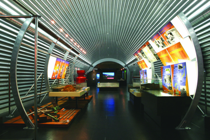 青函トンネル記念館の施設内の様子