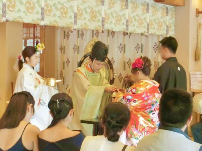 本牧神社の神前結婚式