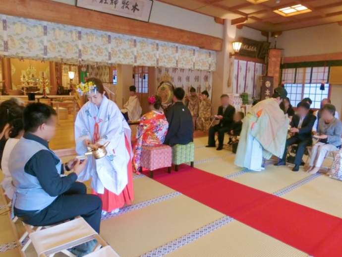 本牧神社の神前結婚式