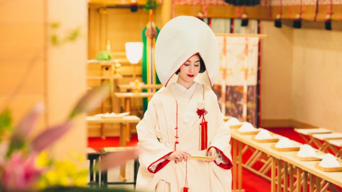 ホテル東日本宇都宮の神前式に臨む新婦