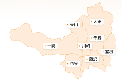 一関市の地図