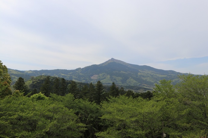 遠くに見える筑波山