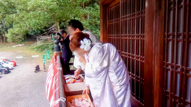 和歌山市にある伊太祁曽神社の神前結婚式