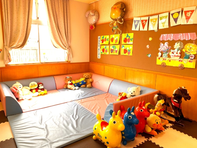 福岡県糸田町にある子育て支援室のベビースペースの写真