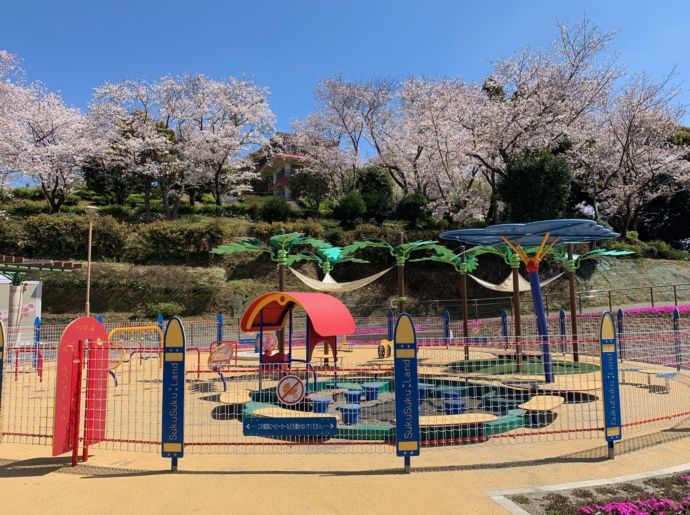 出水市にある東光山公園の遊具