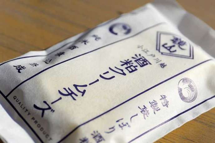小江戸鏡山酒造で販売されている鏡山酒粕クリームチーズぶつぎり