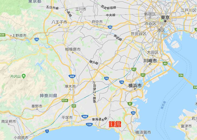 鎌倉周辺広域マップ