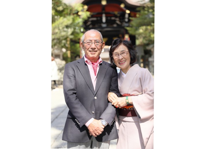 鎌倉や横須賀、湘南、横浜などでフォトウェディングをする鎌倉フォトグラフィの銀婚式撮影イメージ