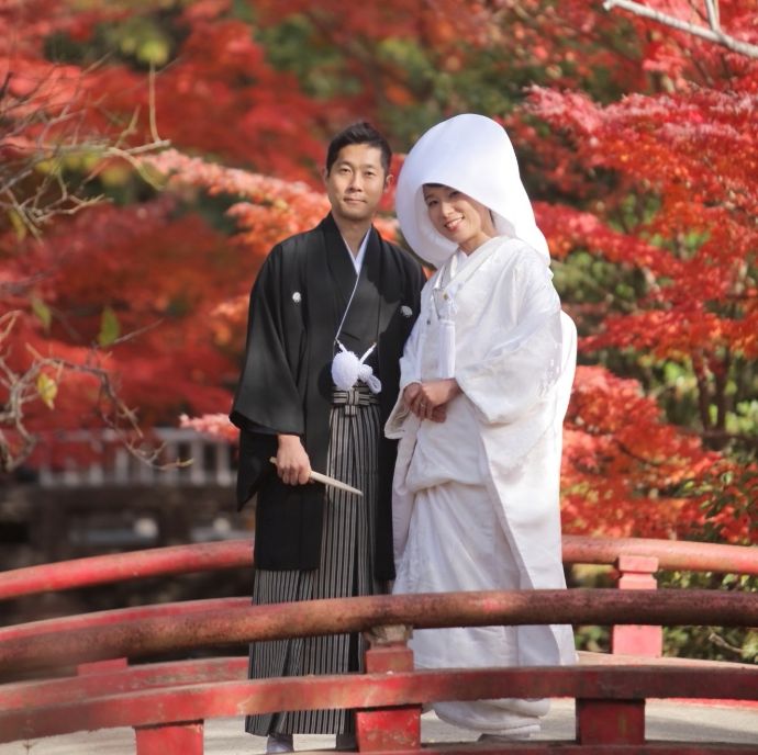 鎌倉や横須賀、湘南、横浜などでフォトウェディングをする鎌倉フォトグラフィの秋の和装撮影