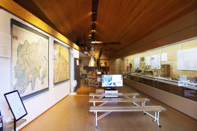 上花輪歴史館に展示されている地図