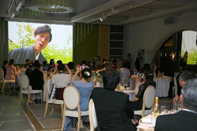 金沢国際ホテルで行われる結婚披露宴の様子