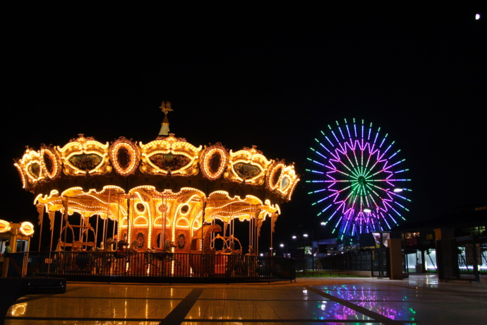 刈谷市の岩ケ池公園にあるメリーゴーランド