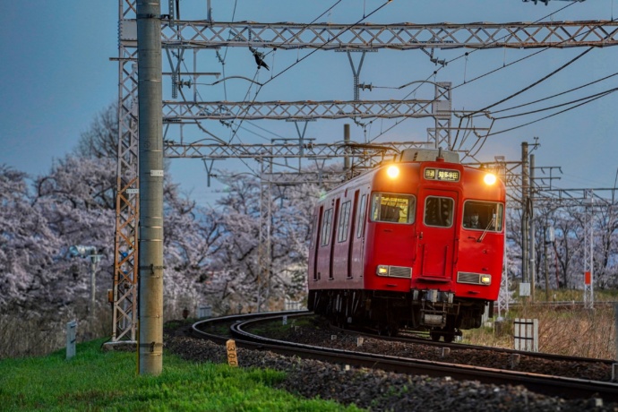 笠松町を走る電車