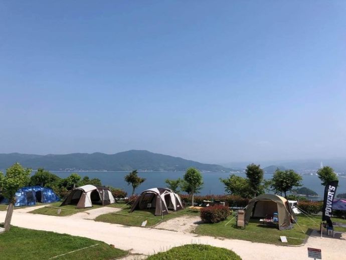 笠戸島家族旅行村のキャンプサイト