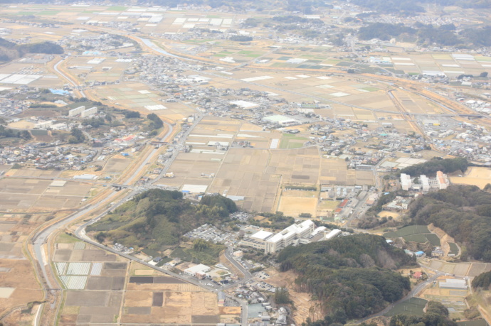 菊川市の空撮写真
