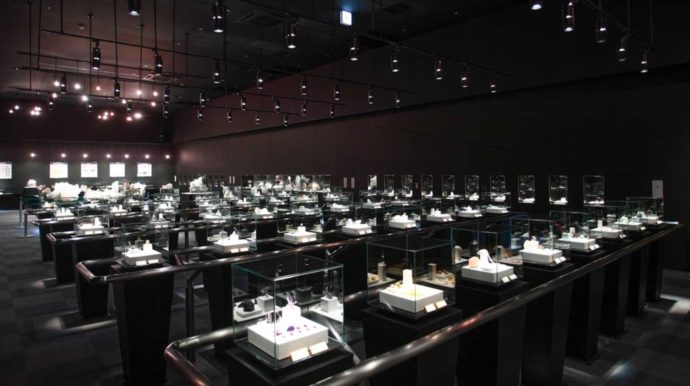 山梨宝石博物館の宝石展示