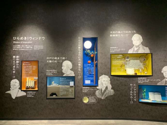 「北九州市科学館スペースLABO」内のサイエンスLABO2階に展示された「ひらめき！ウィンドウ」