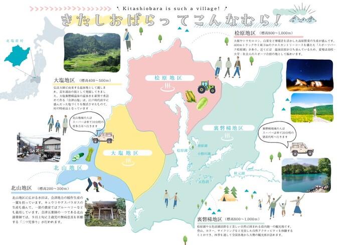 福島県北塩原村の地図